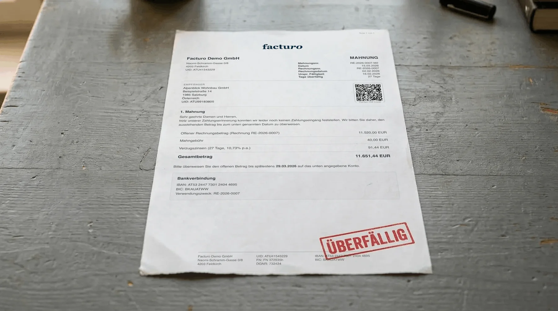 Mahnung im Bau: Richtig mahnen als Bauunternehmer in Österreich