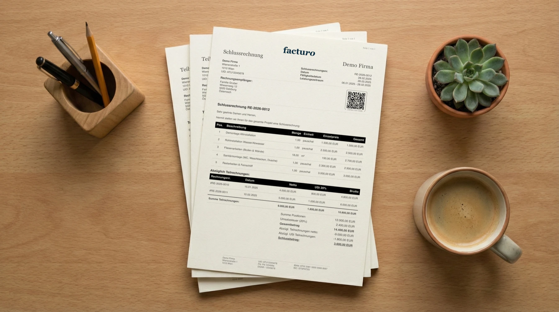 Teilrechnung & Schlussrechnung im Bau: Einfach erklärt